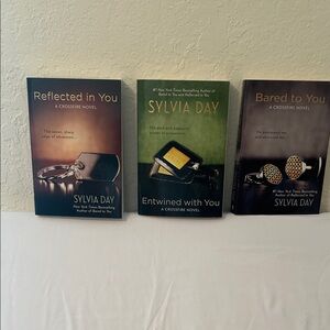 Chronicle Books Sylvia Day Crossfire Trilogy Set - Green, Brown, Black Covers